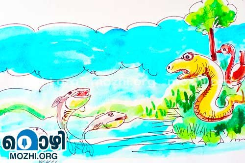 snake and fish story